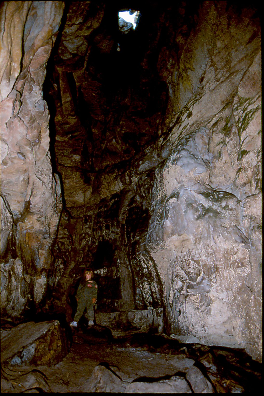 Douglas Hitchcock in skylight chamber Oread Halls